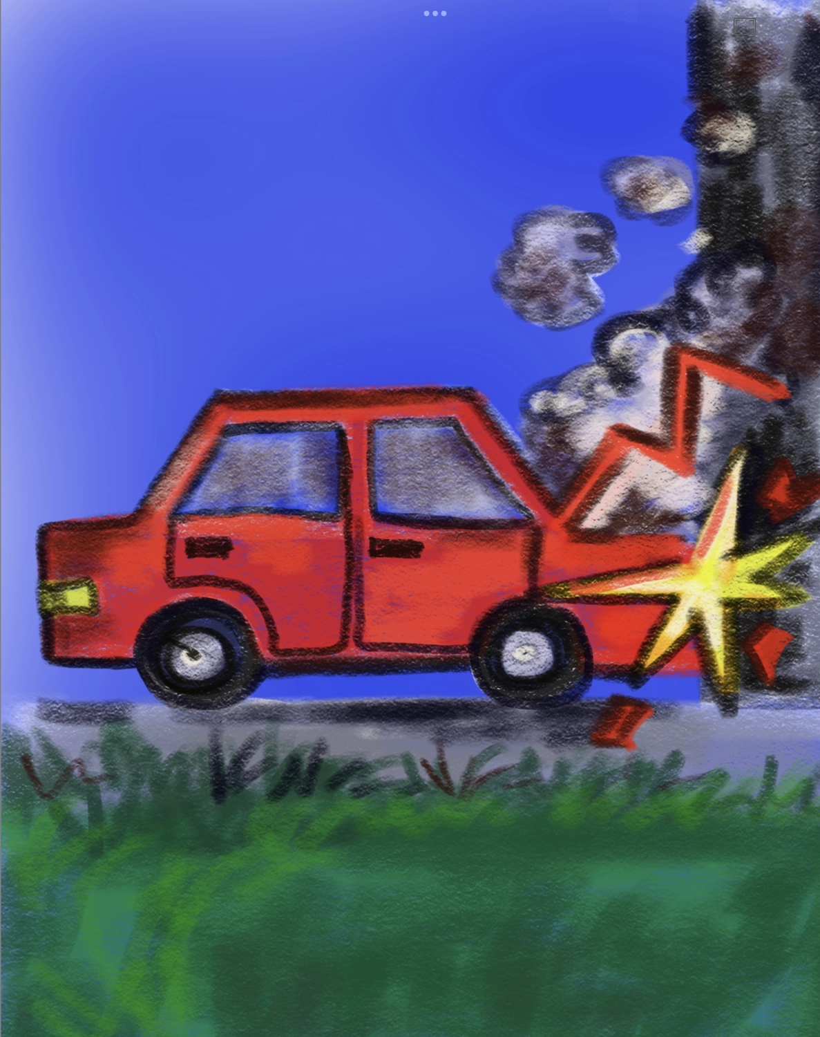 Peter Futterschneider – Geschichten aus Büchern durch Bühnenaufführungen zum Leben erwecken – Skizze des Autos