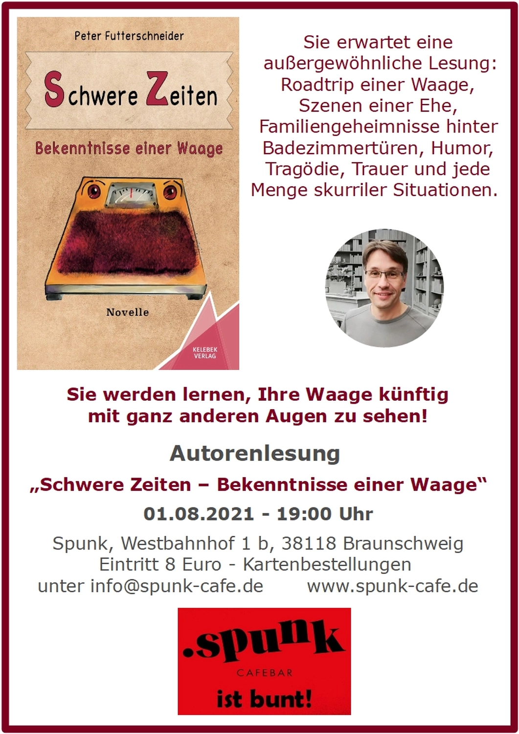 Peter Futter Schneider – Geschichten aus Büchern durch Bühnenaufführungen zum Leben erwecken – Das Plakat