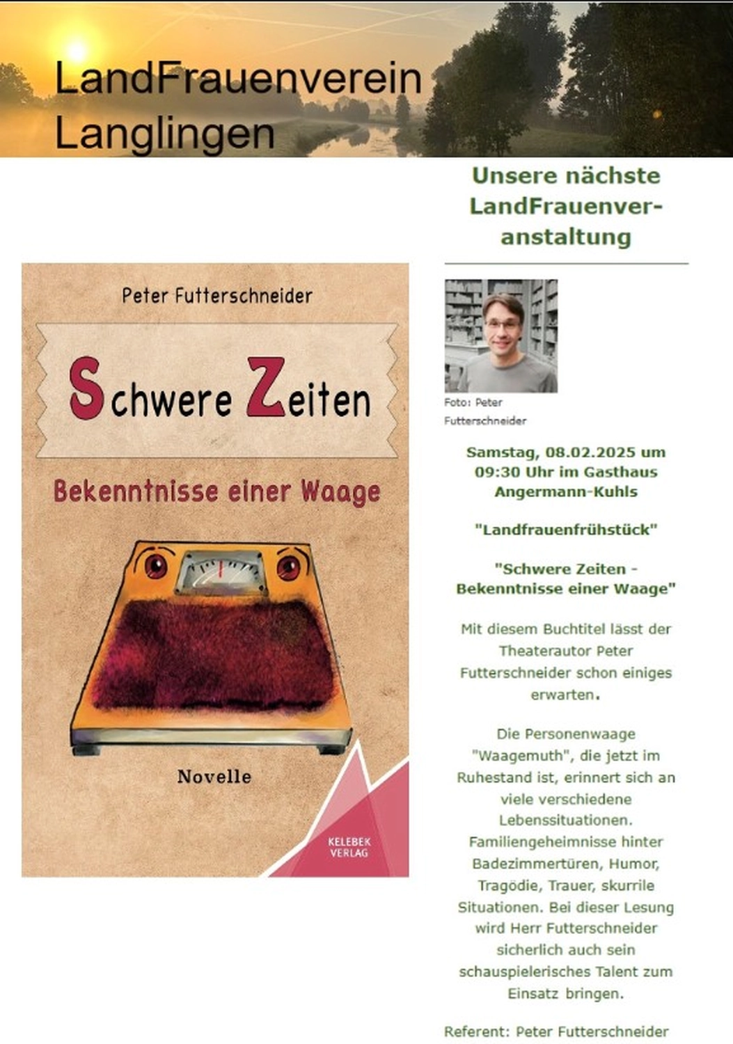 Peter Futter Schneider – Geschichten aus Büchern durch Bühnenaufführungen zum Leben erwecken – Das Plakat