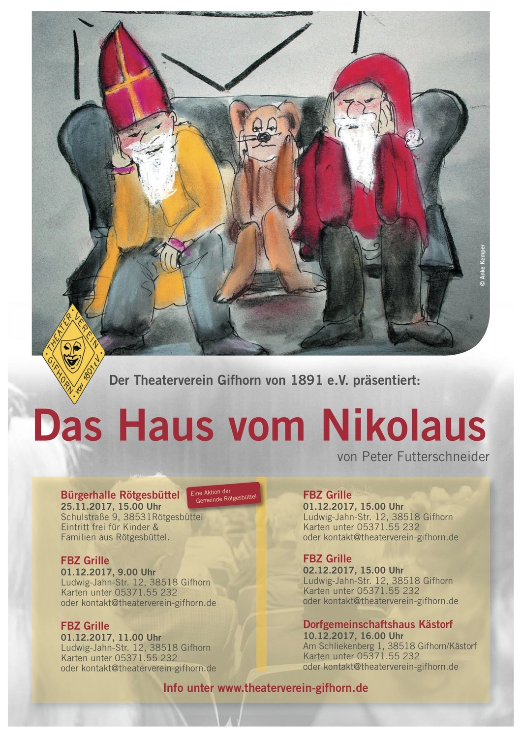 Peter Futter Schneider – Geschichten aus Büchern durch Bühnenaufführungen zum Leben erwecken – Das Plakat