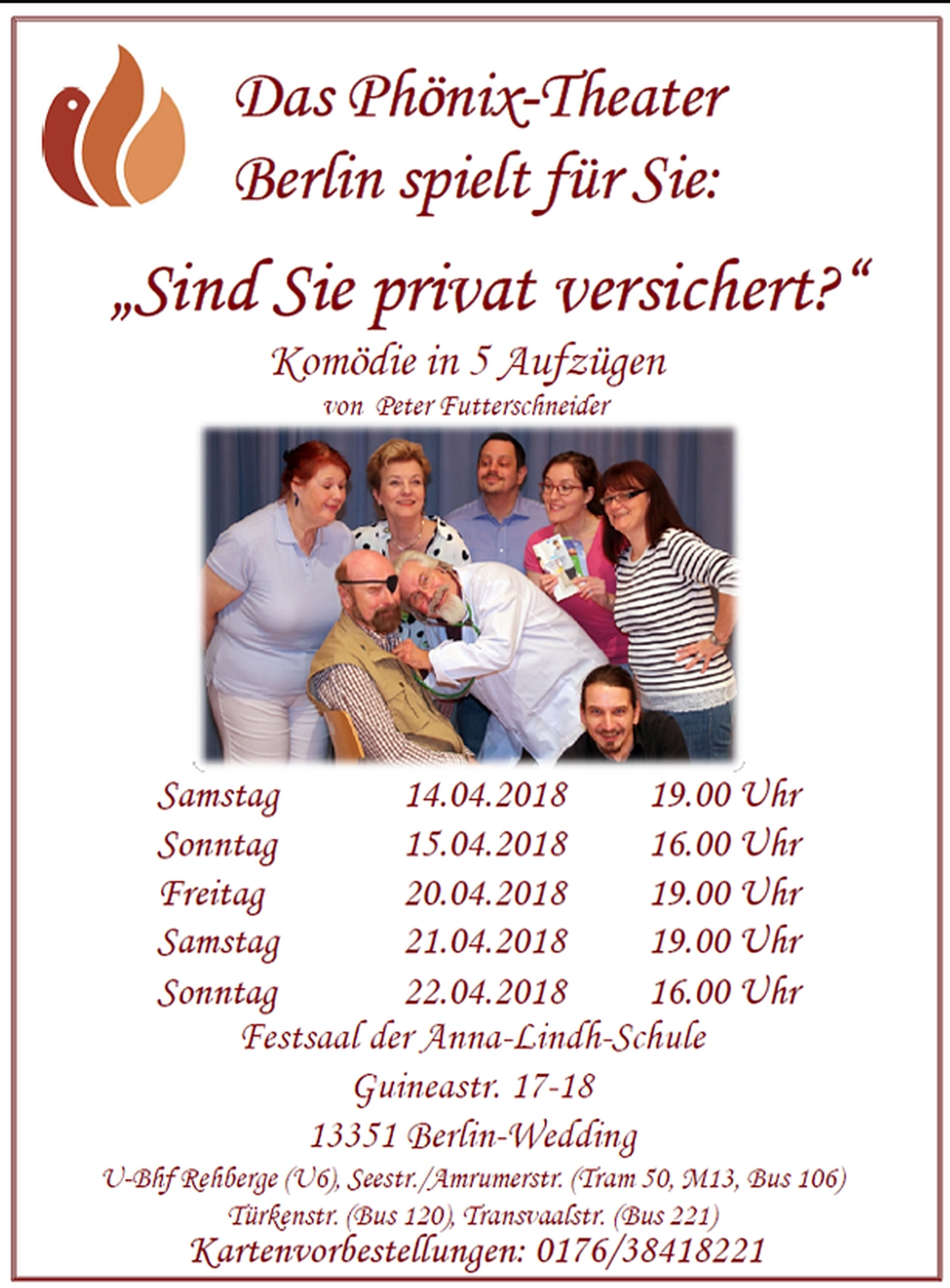 Peter Futter Schneider – Geschichten aus Büchern durch Bühnenaufführungen zum Leben erwecken – Das Plakat